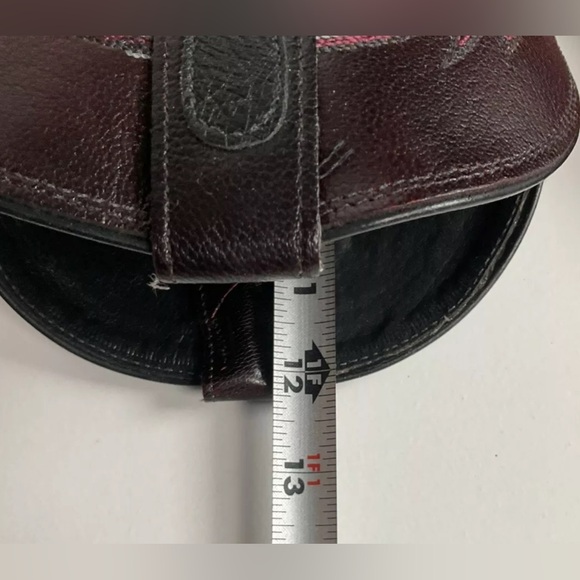 Nocona Black Cherry Ostrich Quill Cowboy Boots 9 EE Handcrafted USA Made - Picture 7 of 14